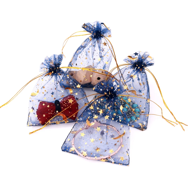 50pcs Navy Blue Jewelry Bag 9X12cm Wedding Gift Star Moon Organza bag Drawable Jewelry Packaging Display & Jewelry Pouches
50pcs Navy Blue Jewelry Bag 9X12cm Wedding Gift Star Moon Organza bag Drawable Jewelry Packaging Display & Jewelry Pouches