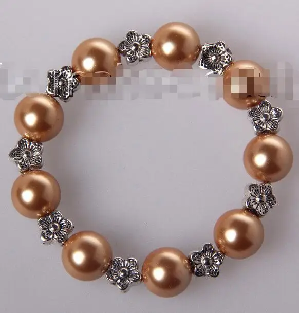 Free shipping hot sale Women Bridal Wedding Jewelry >>stunning big 12mm round champagne south sea shell pearls bracelet 7
Free shipping hot sale Women Bridal Wedding Jewelry >>stunning big 12mm round champagne south sea shell pearls bracelet 7