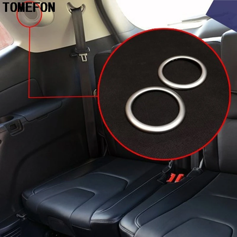 TOMEFON 2 шт. для Ford Edge 2015 ABS Хромированная задняя крышка заднего сиденья динамик