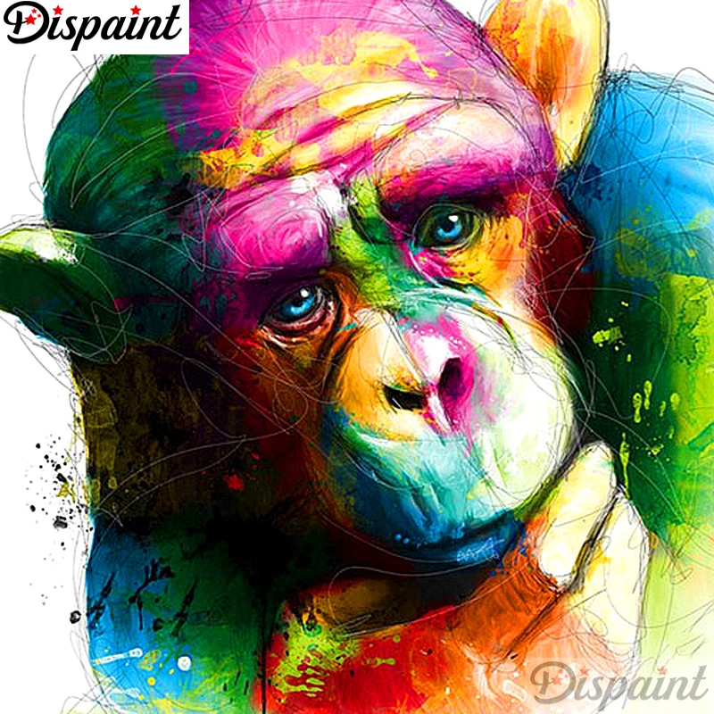 Dispaint Full Square/Round Drill 5D DIY Diamond Painting "Color monkey" Embroidery Cross Stitch 3D Home Decor Gift A10883
Dispaint Full Square/Round Drill 5D DIY Diamond Painting "Color monkey" Embroidery Cross Stitch 3D Home Decor Gift A10883