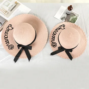 Family Matching Beach Straw Women Girl Letter Hats Mom And Daughter Summer Seaside Sun Cap For travel
Family Matching Beach Straw Women Girl Letter Hats Mom And Daughter Summer Seaside Sun Cap For travel