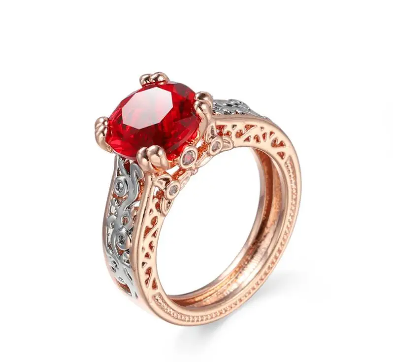 New Charm Double Color AAA Zircon Hollow Flower Love Round Rings Wedding Jewelry For Women Ring Gifts
New Charm Double Color AAA Zircon Hollow Flower Love Round Rings Wedding Jewelry For Women Ring Gifts