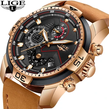 LIGE Fashion Men's Watch Top Brand Luxury Analog Quartz Watches Men Sports Waterproof Military Chronograph Relogio Masculino+Box
LIGE Fashion Men's Watch Top Brand Luxury Analog Quartz Watches Men Sports Waterproof Military Chronograph Relogio Masculino+Box