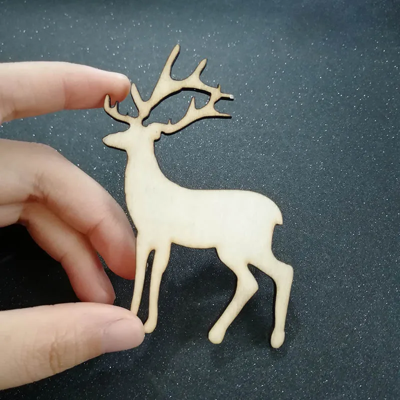 50pcs Unfinished Wooden Reindeer Decorations Reindeer Christmas Tree Ornaments DIY Craft Natural Wood Scrapbooking Embellishment
50pcs Unfinished Wooden Reindeer Decorations Reindeer Christmas Tree Ornaments DIY Craft Natural Wood Scrapbooking Embellishment