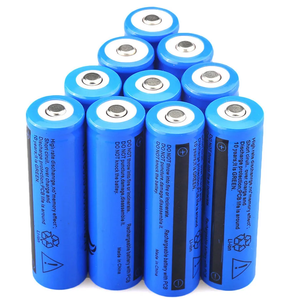 10PCS 3.7V 5000mAH Li-ion Rechargeable 18650 Battery lithium batteie power high discharge For Flashlight batteries
10PCS 3.7V 5000mAH Li-ion Rechargeable 18650 Battery lithium batteie power high discharge For Flashlight batteries