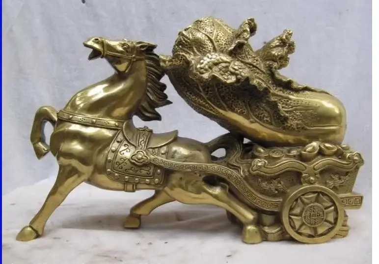 671115452++++Chinese Folk Art collection Brass Money wealth cabbage on haul Horse Statue
671115452++++Chinese Folk Art collection Brass Money wealth cabbage on haul Horse Statue