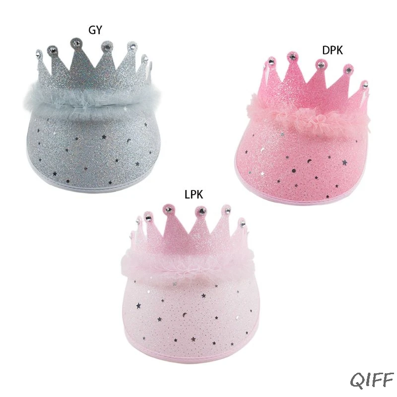 Kids Girls Summer Wide Brim Clip-On Sun Hat Mesh Lace Splicing Shimmer Sequins Tiara Crown Headband UV Protection Empty Top Cap
Kids Girls Summer Wide Brim Clip-On Sun Hat Mesh Lace Splicing Shimmer Sequins Tiara Crown Headband UV Protection Empty Top Cap