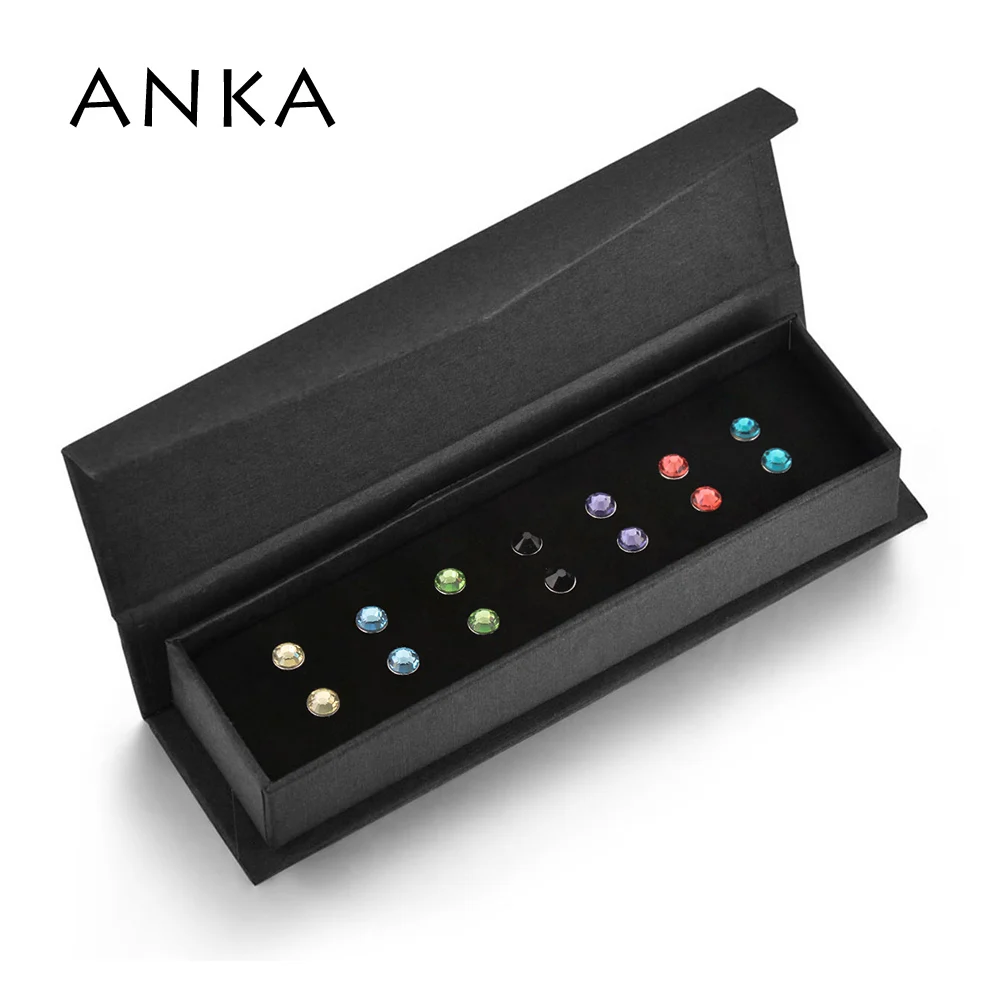 ANKA Jewelry Small Crystal Stud Earrings Set For Women Gift Seven Colors In One Set With Box Crystals from Austria #131490
ANKA Jewelry Small Crystal Stud Earrings Set For Women Gift Seven Colors In One Set With Box Crystals from Austria #131490