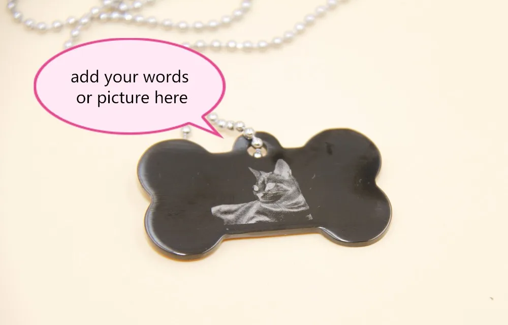 personalized & customized bone shape dog tag for dogs titanium jewelry engraved words on pendants necklace gift - black color
personalized & customized bone shape dog tag for dogs titanium jewelry engraved words on pendants necklace gift - black color