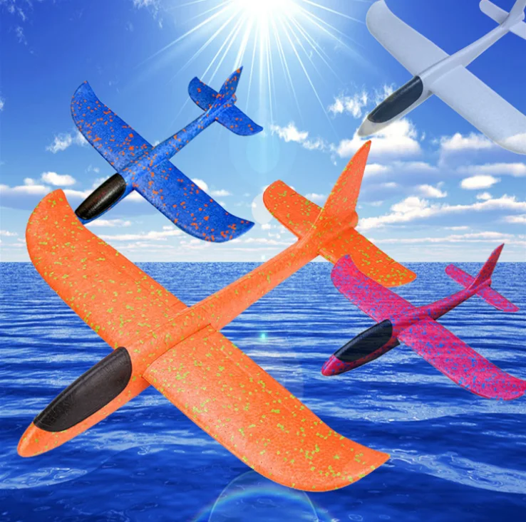 48cm*48cm DIY Hand Throw Flying Glider Planes Toys For Children Foam Airplane Model Flying Glider Plane Toys Game
48cm*48cm DIY Hand Throw Flying Glider Planes Toys For Children Foam Airplane Model Flying Glider Plane Toys Game