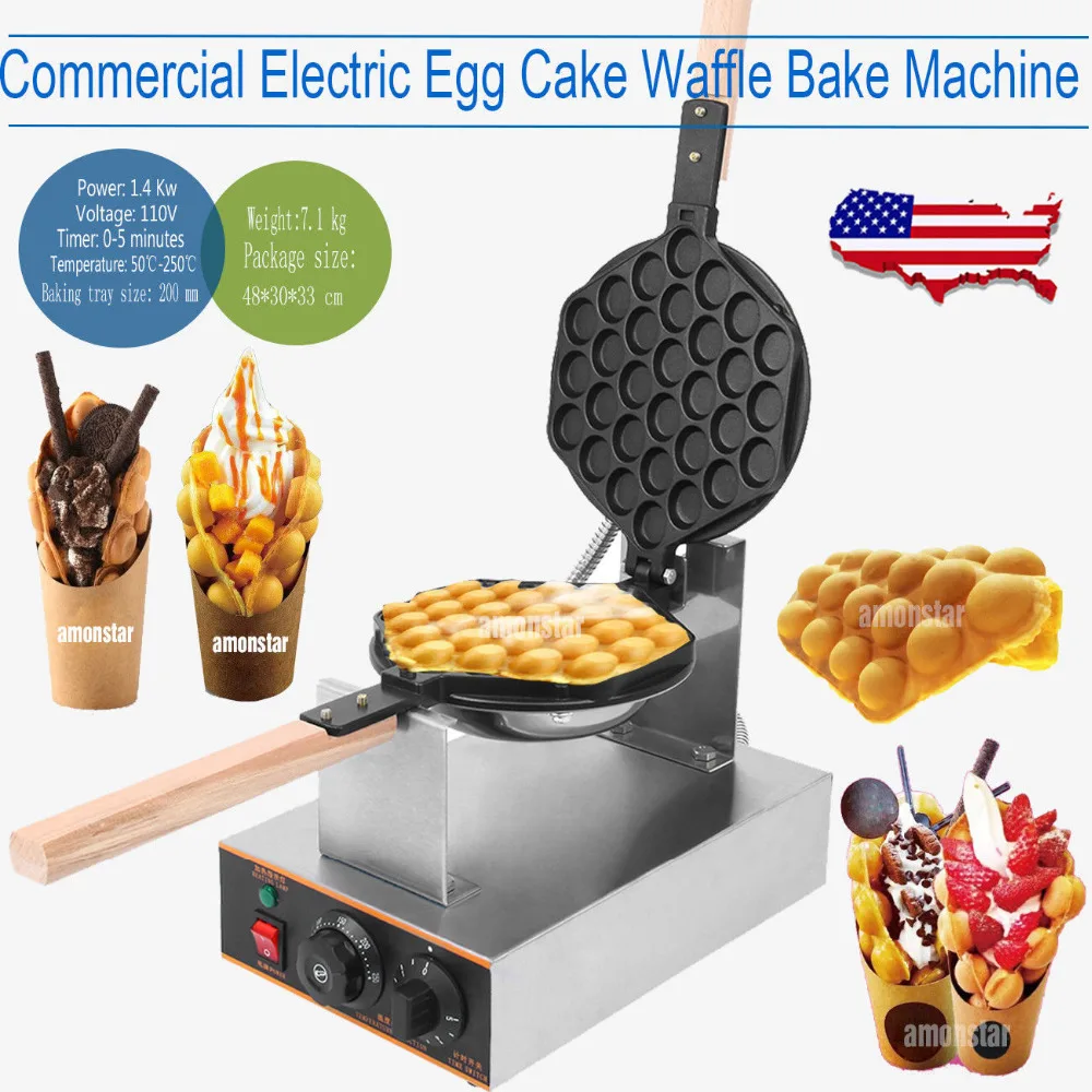 (Ship from US ) Electric Egg Cake Waffle Baker Machine Puff Waffle maker machine bubble egg cake oven
(Ship from US ) Electric Egg Cake Waffle Baker Machine Puff Waffle maker machine bubble egg cake oven