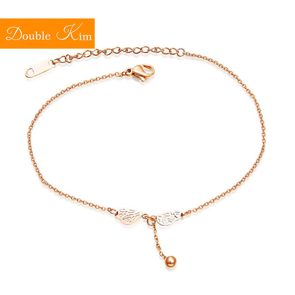 The Butterfly Anklet Rose Gold Color Titanium Stainless Steel Material Anklets Simple Style Fashion Trendy Women Jewelry Gift
The Butterfly Anklet Rose Gold Color Titanium Stainless Steel Material Anklets Simple Style Fashion Trendy Women Jewelry Gift