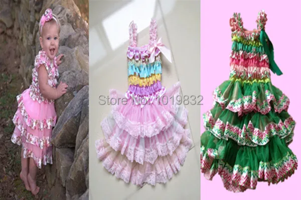 Image Adorable Girl Easter Dress Baby Girl Easter Day Outfits Floral Rainbow Chevron Petti Dresses Girl Casual Dress Children Clothes