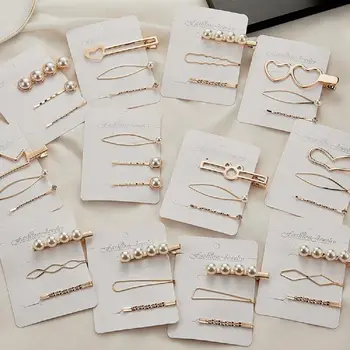 1 Set Vintage Metal Hair Clip Women Geometric Irregular Hair Accessories Gold Color Hairpins Imitiation Pearl Girls Hairpin
1 Set Vintage Metal Hair Clip Women Geometric Irregular Hair Accessories Gold Color Hairpins Imitiation Pearl Girls Hairpin