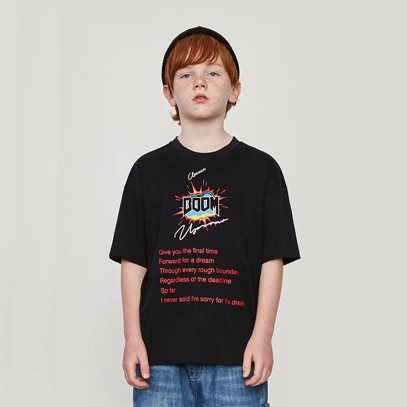 Brand T-shirt2019 Summer New INS Letter Printing Boy Oversize Short-sleeved T-shirt Kid Cotton Loose Street Style T-shirt
Brand T-shirt2019 Summer New INS Letter Printing Boy Oversize Short-sleeved T-shirt Kid Cotton Loose Street Style T-shirt
