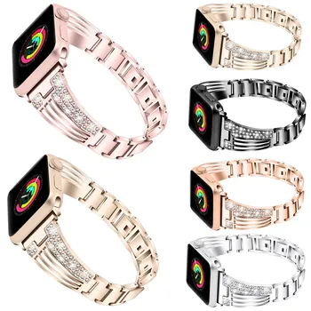 For Apple Watch Band 42mm 38mm 40mm 44mm Stainless Steel iWatch Band Replacement Crystal Strap For Apple Watch Series 1 2 3 4
For Apple Watch Band 42mm 38mm 40mm 44mm Stainless Steel iWatch Band Replacement Crystal Strap For Apple Watch Series 1 2 3 4