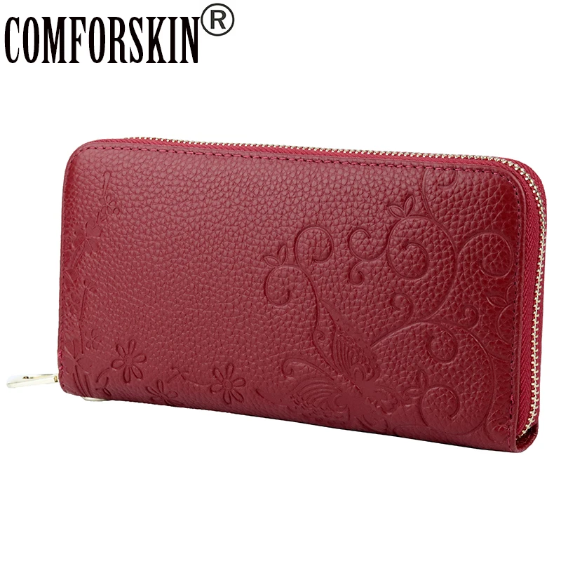 COMFORSKIN Premium 100% Genuine Leather Embossing Flower Wallet Large Capacity Long Style Women's Wallets 2018 Billetera Mujer
COMFORSKIN Premium 100% Genuine Leather Embossing Flower Wallet Large Capacity Long Style Women's Wallets 2018 Billetera Mujer