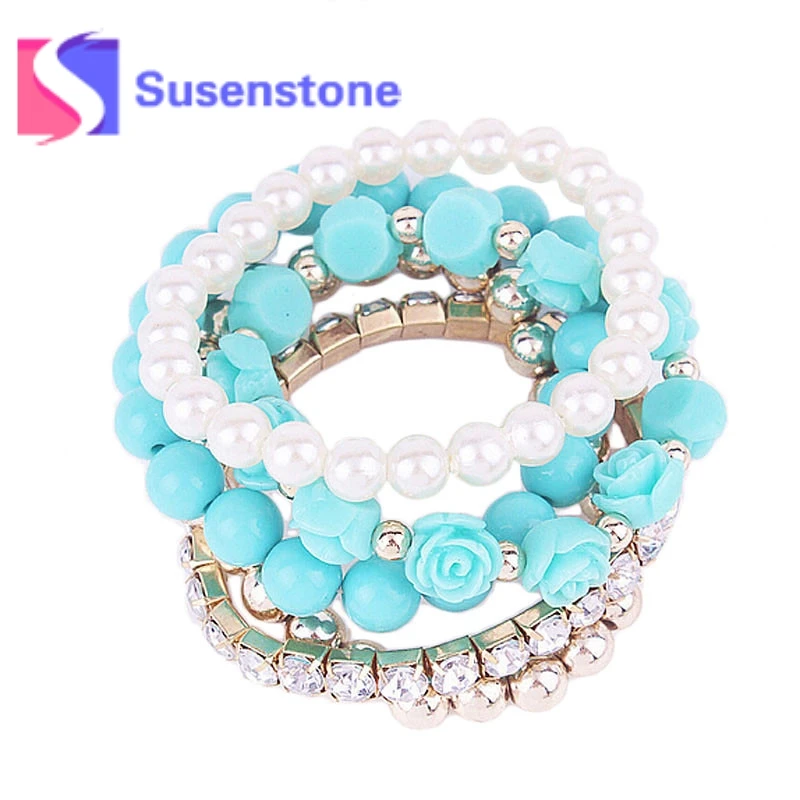 5Pcs/Sets Women's Fashion Jewelry Bangles Sets Multilayer Acrylic Rose Flower Pearl Shining Crystal Elastic Bracelets Wholesale
5Pcs/Sets Women's Fashion Jewelry Bangles Sets Multilayer Acrylic Rose Flower Pearl Shining Crystal Elastic Bracelets Wholesale