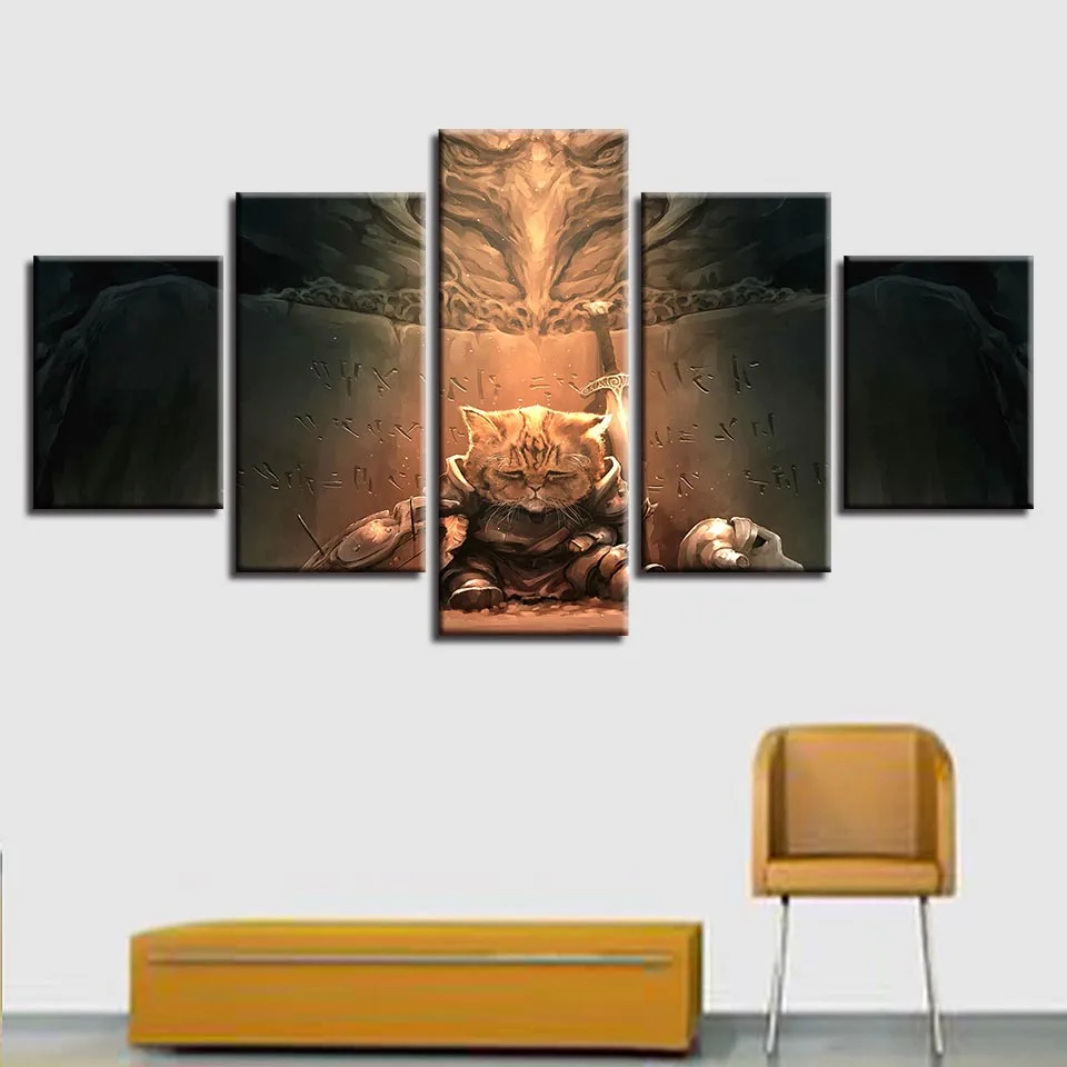 Modern Poster HD Printing Modular Pictures Framework Art 5 Pieces Animal Lovely Cats Canvas Painting Living Room Wall Decoration
Modern Poster HD Printing Modular Pictures Framework Art 5 Pieces Animal Lovely Cats Canvas Painting Living Room Wall Decoration