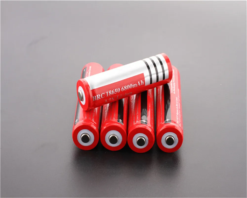 OOLAPR 10pcs 18650 6800mAh Red battery 18650 Free shippng 18650 Li-ion Rechargeable 3.7V Battery for Flashlight Newest
OOLAPR 10pcs 18650 6800mAh Red battery 18650 Free shippng 18650 Li-ion Rechargeable 3.7V Battery for Flashlight Newest