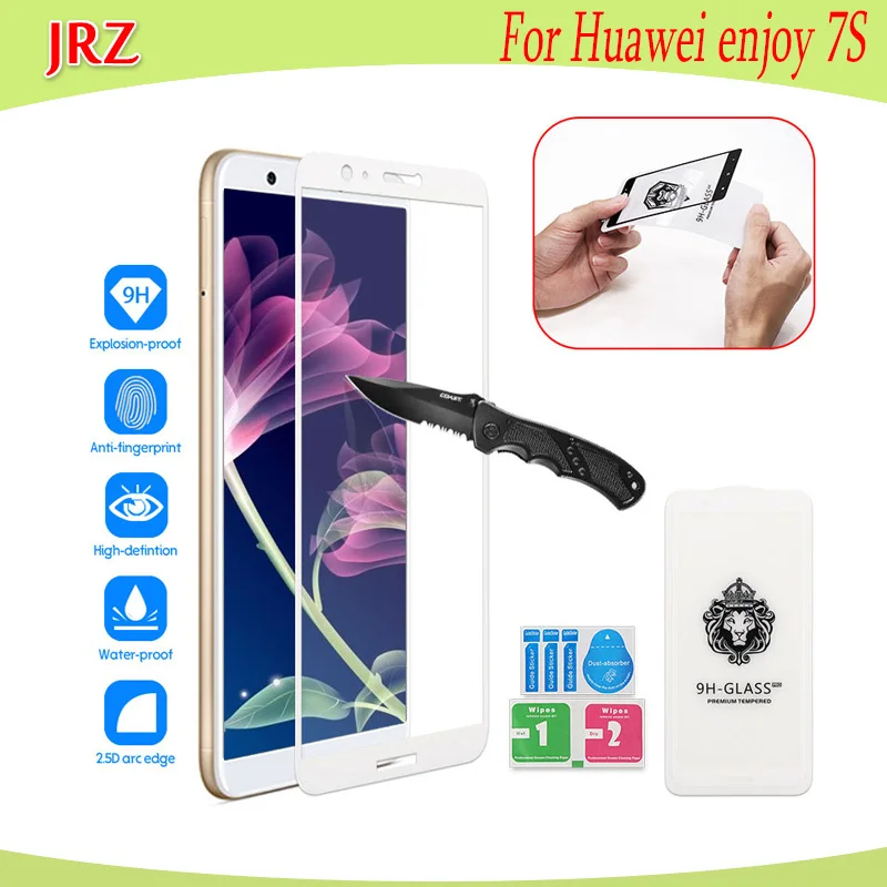 Закаленное стекло JRZ 5 65 дюйма для Huawei enjoy 7S протектор экрана телефона замена