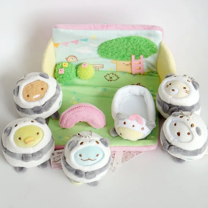 6pcs/lot San-X Sumikko Gurashi Japan Anime Bear Toys Cosplay Panda Stuffed plush toys 10cm Christmas Gifts
6pcs/lot San-X Sumikko Gurashi Japan Anime Bear Toys Cosplay Panda Stuffed plush toys 10cm Christmas Gifts