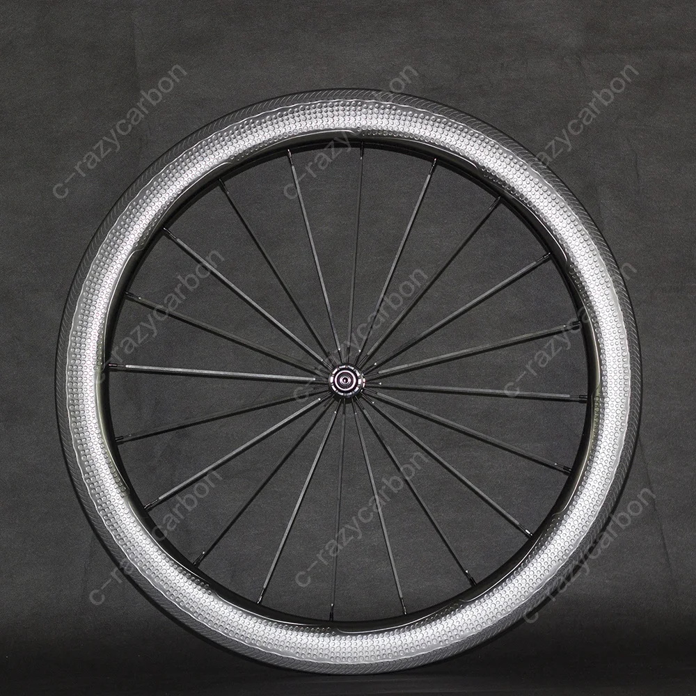 700c Dimple Carbon Surface Wheels 2 Years warranty 50mm Clincher Road Bike Carbon Wheel Front and Rear16