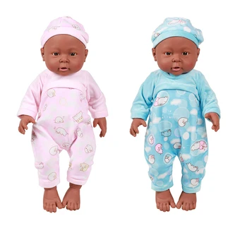 41cm Simulational Black African Reborn Baby Doll Kids Sleeping Playmates Children Cheap Toy Gifts High Quality Dolls
41cm Simulational Black African Reborn Baby Doll Kids Sleeping Playmates Children Cheap Toy Gifts High Quality Dolls