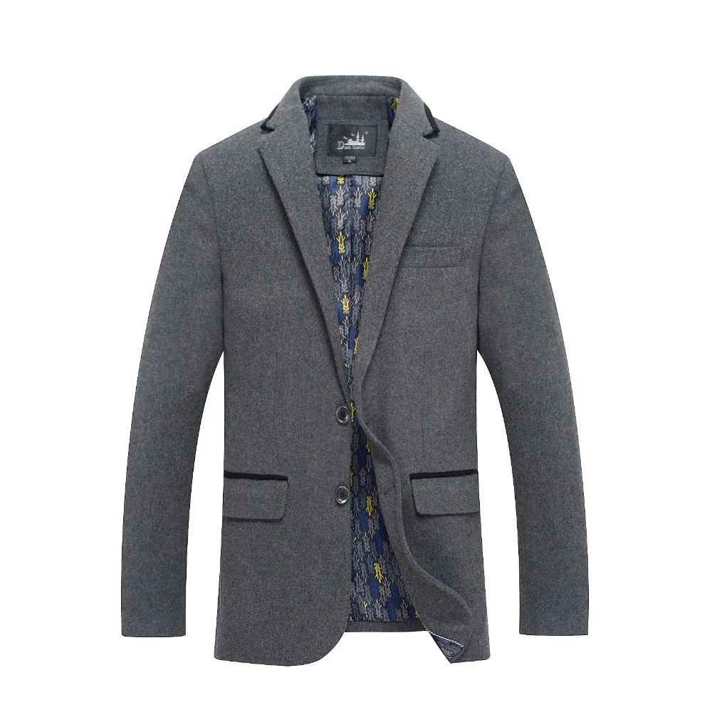 Men Casual Blazers Designer Brand Slim Coat High Quality Fashion Blazer Unique Collar Man Clothes Masculino Gray Tops | Мужская одежда
