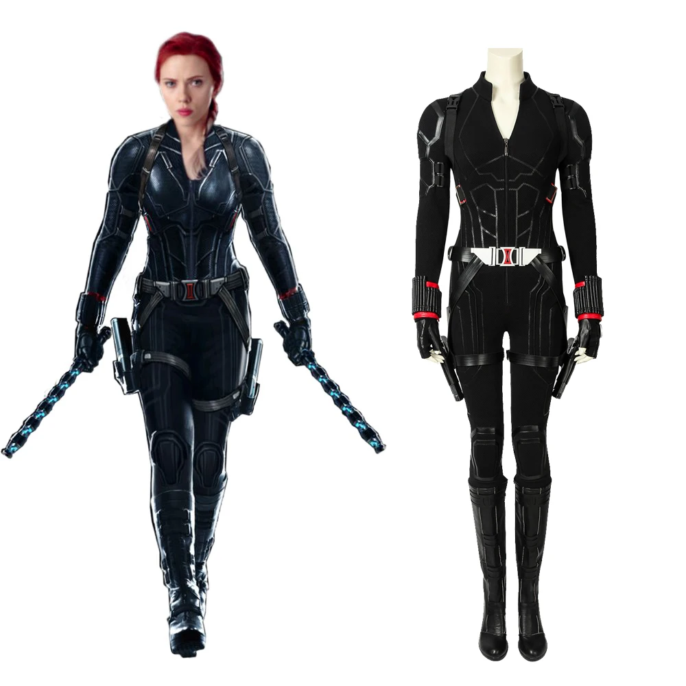 

new Avengers: Endgame Cosplay Black Widow Natasha Romanoff jumpsuit cosplay Costume Outfit