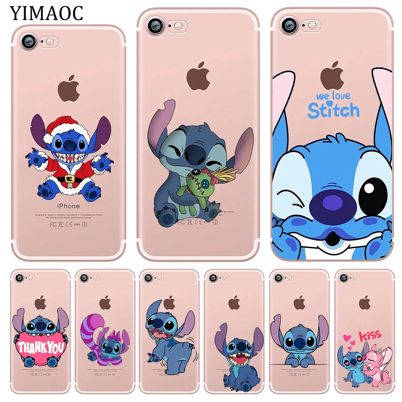 YIMAOC Lilo & Stitch Soft Silicone Phone Shell Case for iPhone XR X XS 11 Pro Max 5 5S SE 6 6S 7 8 Plus 10 TPU Cover
YIMAOC Lilo & Stitch Soft Silicone Phone Shell Case for iPhone XR X XS 11 Pro Max 5 5S SE 6 6S 7 8 Plus 10 TPU Cover