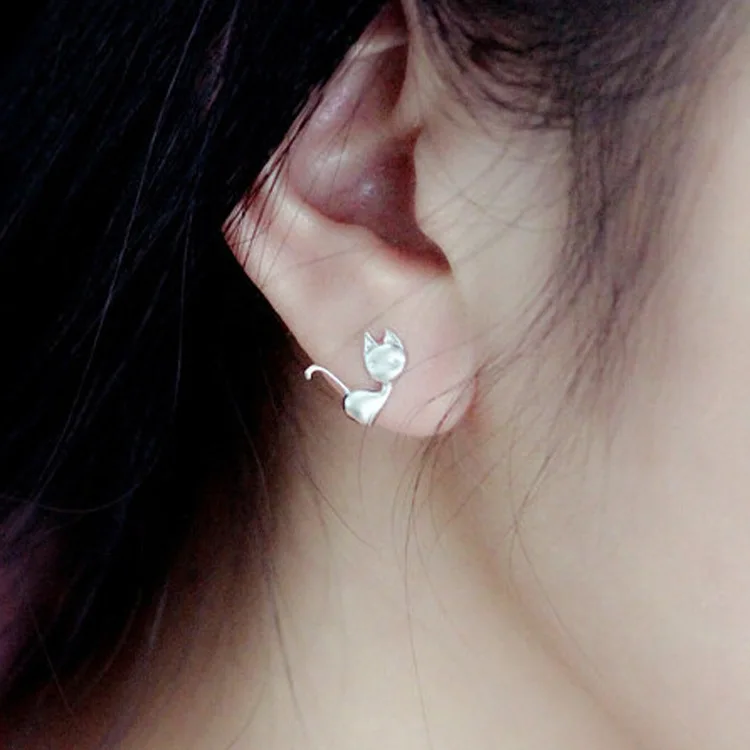 NEW Gold Silver Stud Earrings Lovely Cat SHAPED STUD EARRINGS ANIMAL JEWELRY For Women Girl Gift Stud Earrings
NEW Gold Silver Stud Earrings Lovely Cat SHAPED STUD EARRINGS ANIMAL JEWELRY For Women Girl Gift Stud Earrings