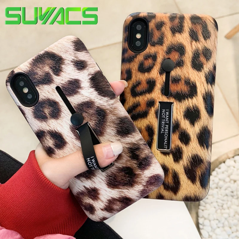 SUYACS Kickstand Leopard Print Wave Point Pattern Case For iPhone XS MAX XR X 6 6S 7 8 Plus Soft Phone Back Cover Case Bags
SUYACS Kickstand Leopard Print Wave Point Pattern Case For iPhone XS MAX XR X 6 6S 7 8 Plus Soft Phone Back Cover Case Bags