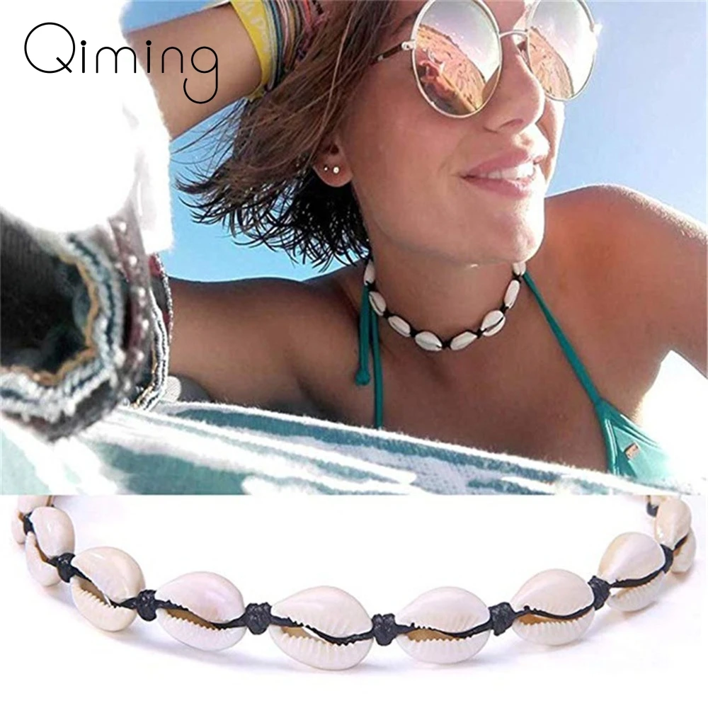 Natural Shell Black Rope Chain Necklace Chokers Fashion Women Boho Bohemia Ocean Beach Sea Snail Shells Pendant Choker Necklace
Natural Shell Black Rope Chain Necklace Chokers Fashion Women Boho Bohemia Ocean Beach Sea Snail Shells Pendant Choker Necklace
