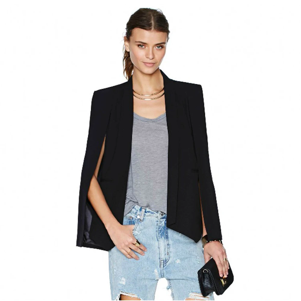 Women European Style Suit Pattern Opening Sleeves Solid Color All Matching Autumn Spring Jacket White Black FS0746
Women European Style Suit Pattern Opening Sleeves Solid Color All Matching Autumn Spring Jacket White Black FS0746