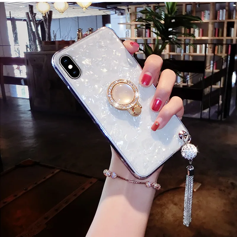 Rhinestone Diamond Shell Phone Case For Samsung S10 Lite S10 Plus S9 S8 Plus S7 Edge Note 9 Note 8 Soft Ring Stand Cover Coque
Rhinestone Diamond Shell Phone Case For Samsung S10 Lite S10 Plus S9 S8 Plus S7 Edge Note 9 Note 8 Soft Ring Stand Cover Coque
