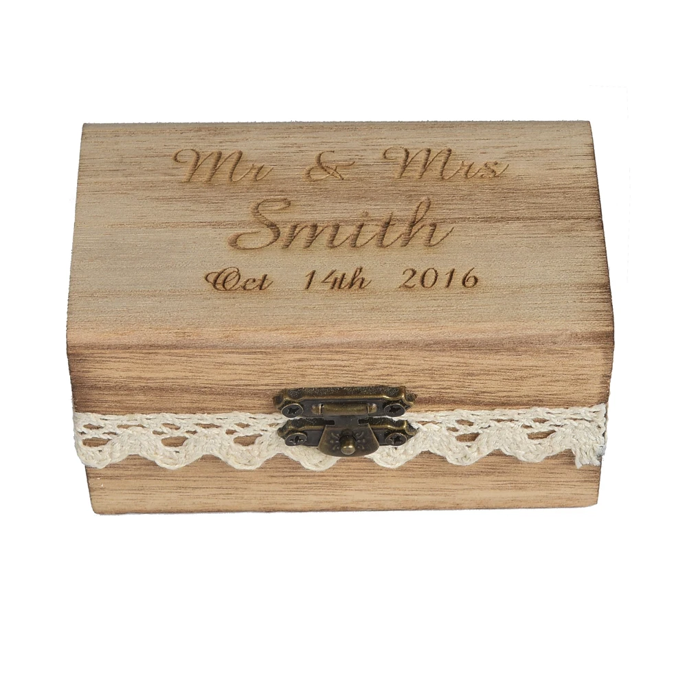 YANGSION Personalized Laser Engraved Rustic Bearer Retro Wood Ring Box Wdding Decor Favors
YANGSION Personalized Laser Engraved Rustic Bearer Retro Wood Ring Box Wdding Decor Favors