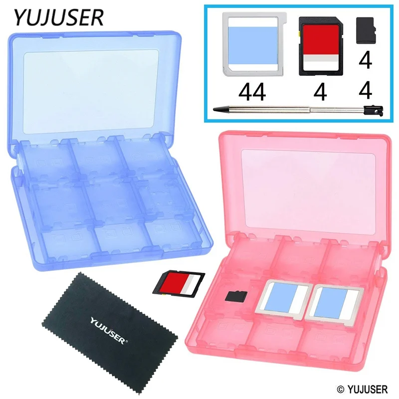 YUJUSER Blue+Red Plastic Game Card Case for Nintend 3DS/3DS LL/3DS XL Cards - Fits up to 44 Games with Cleaning Cloth
YUJUSER Blue+Red Plastic Game Card Case for Nintend 3DS/3DS LL/3DS XL Cards - Fits up to 44 Games with Cleaning Cloth