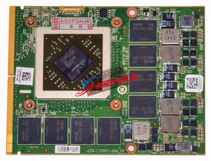 Оригинал для Dell Alienware 17 R1 18 Radeon R9 M290X 4 Гб MXM мобильная графическая карта 9WR6Y 09WR6Y CN