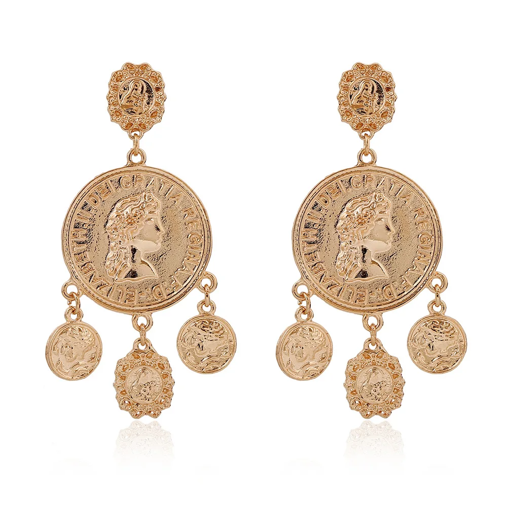 Bohemia Stud Earrings Metal Earrings Gold Coin Water Drop Geometric Vintage Trendy Party for Aretes Femme Mujer Fashion Jewelry
Bohemia Stud Earrings Metal Earrings Gold Coin Water Drop Geometric Vintage Trendy Party for Aretes Femme Mujer Fashion Jewelry