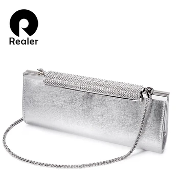 REALER Evening Bag Women Split Leather Fashion Handbag For Ladies 2020 Party Wedding Clutch Shoulder Crossbody Bag diamond
REALER Evening Bag Women Split Leather Fashion Handbag For Ladies 2020 Party Wedding Clutch Shoulder Crossbody Bag diamond