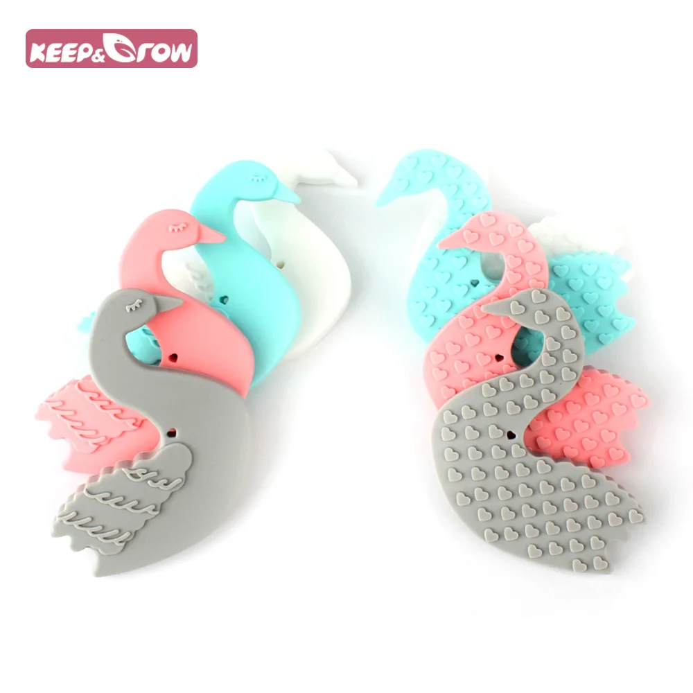 Keep&Grow BPA Free 5Pcs Swan Silicone Teethers Food Grade Baby Teethers Infants Pacifier Chain Accessories Baby Teething Toys
Keep&Grow BPA Free 5Pcs Swan Silicone Teethers Food Grade Baby Teethers Infants Pacifier Chain Accessories Baby Teething Toys