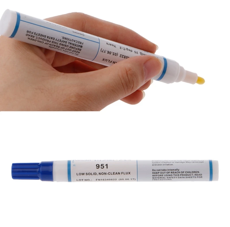 951 10ml Soldering Rosin Flux Pen Low-Solids Non-clean For Solar Cell Panel DIY
951 10ml Soldering Rosin Flux Pen Low-Solids Non-clean For Solar Cell Panel DIY