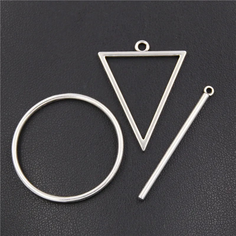 30PCS Alloy Jewelry Triangle Circle Stick Charms Hollow Blank Pendant Tray Bezel Charms DIY Handmade
30PCS Alloy Jewelry Triangle Circle Stick Charms Hollow Blank Pendant Tray Bezel Charms DIY Handmade