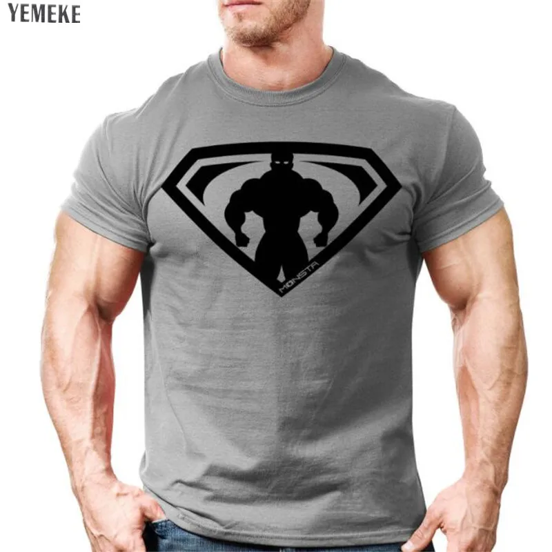 YEMEKE Summer New mens gyms T shirt Crossfit Fitness Bodybuilding Fashion Male Short cotton clothing Brand Tee Tops big size 4XL
YEMEKE Summer New mens gyms T shirt Crossfit Fitness Bodybuilding Fashion Male Short cotton clothing Brand Tee Tops big size 4XL