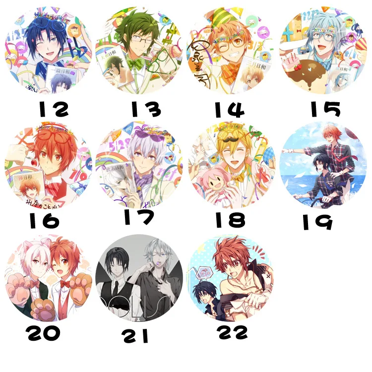 58MM 11pcs/set Animation IDOLISH7 Trick Stars Badges Pins Round Badge Backpacks Decoration
58MM 11pcs/set Animation IDOLISH7 Trick Stars Badges Pins Round Badge Backpacks Decoration