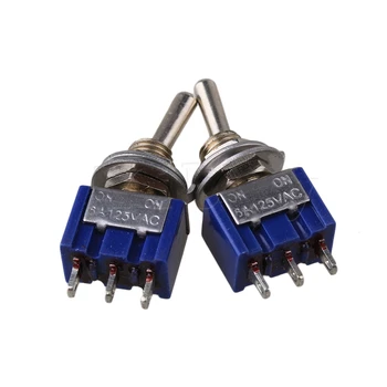 Yibuy Blue Electirc 2 Position Toggle ON/ON Switch SPDT AC 125V 6A TGA2 Pack of 20
Yibuy Blue Electirc 2 Position Toggle ON/ON Switch SPDT AC 125V 6A TGA2 Pack of 20