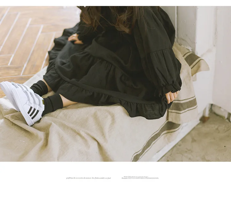 Cute Korean Girl Dress Spring Casual Fashion Teen Children Clothing 2019 New Long Sleeve Kids Clothes For Girls Dresses 14 Years (13)