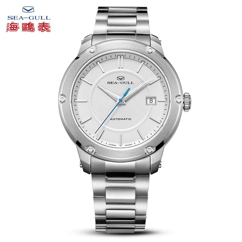 

Seagull Fashion Casual Auto Date 5ATM Exhibition Back ST2130 Movement Automatic Men's Watch 816.12.1021 relogio masculino