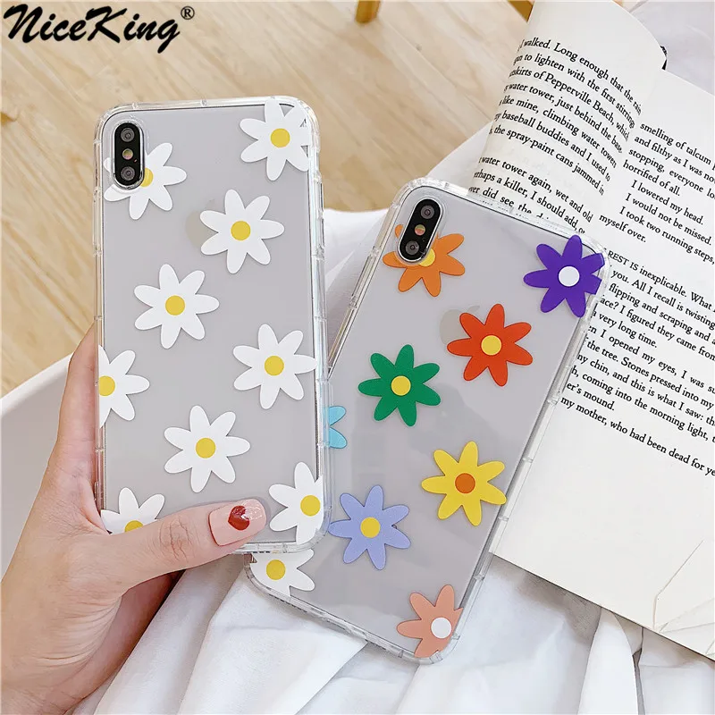 Niceking Phone Cases For iPhone 6 6s 8 X 7 Plus XR XS Max Cover For iPhone 7 Cute Daisy Flower Transparent Soft TPU Fundas
Niceking Phone Cases For iPhone 6 6s 8 X 7 Plus XR XS Max Cover For iPhone 7 Cute Daisy Flower Transparent Soft TPU Fundas